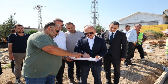 Vali Varol, Samsat’taki yatırımları yerinde inceledi